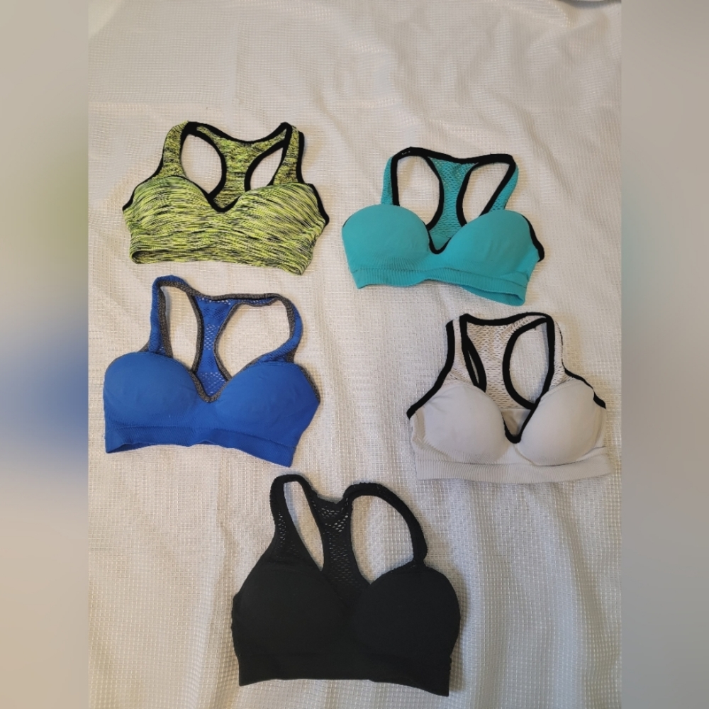 Bundle of Pink push up sports bras